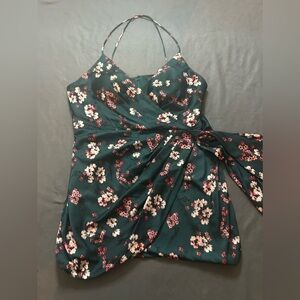 Green dress, Silky material super comfy.